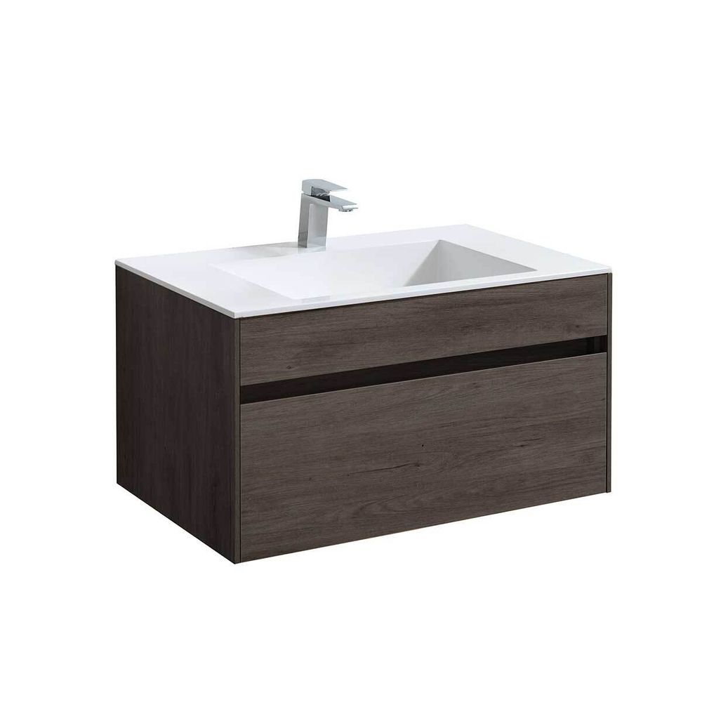 База под раковину Chiara 800 подвесная, 1 выкатной ящик soft-close, R.Oak