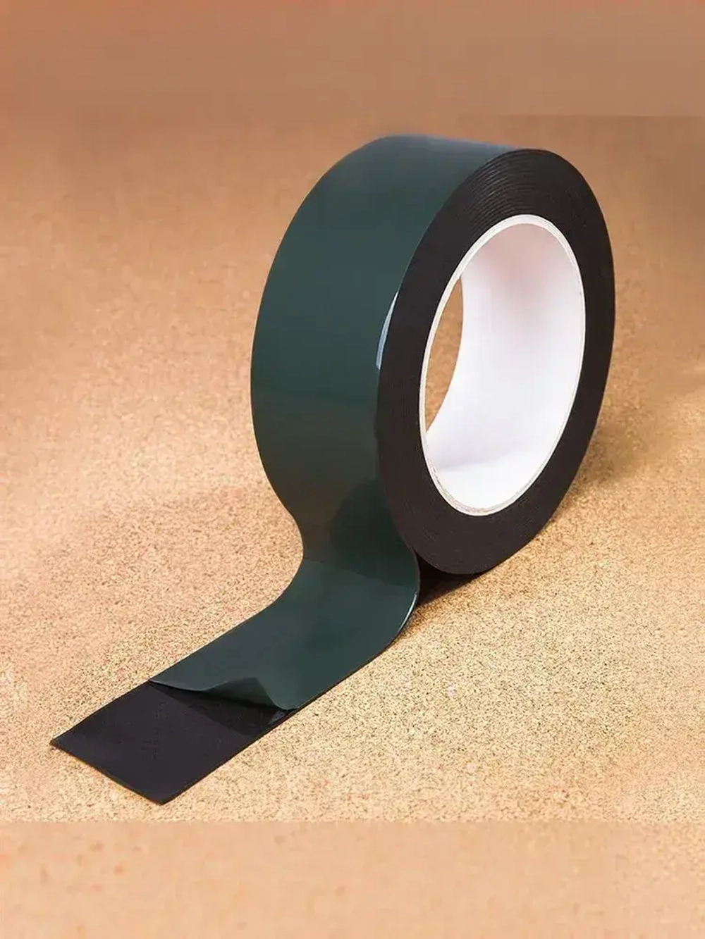 Клейкая лента двусторонняя 5 м х 40 мм REXANT на вспененной ЭВА основе, черная, двухсторонний скотч