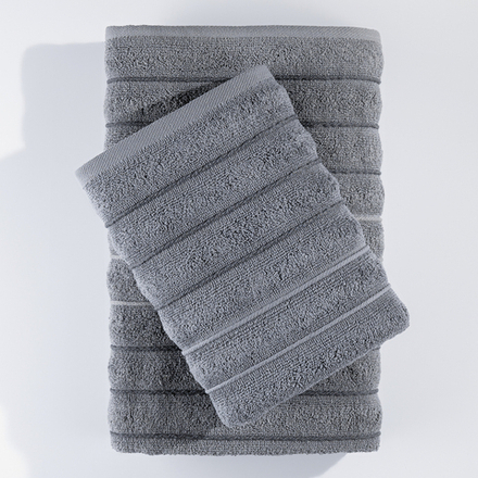 Набор полотенец Люкс 70х140 + 50х90 антрацит