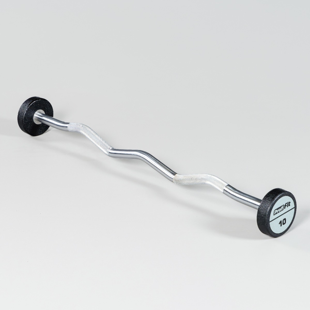 Набор изогнутых полиуретановых штанг (шаг 5 кг, 5 шт) PROFI-FIT 10-30 кг