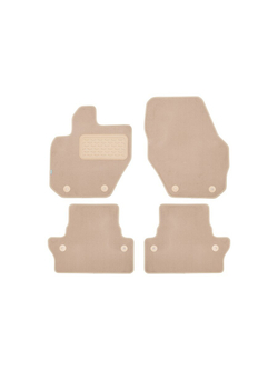 Коврики в салон для VOLVO S60 АКПП 2010-2013, 2013-2018 седан, 4 шт. (текстиль, бежевые) KLEVER04500322112KH