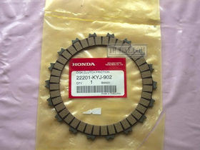 22201-KYJ-902. DISK, CLUTCH FRICTION. Honda CBR250, CRF250L-M.