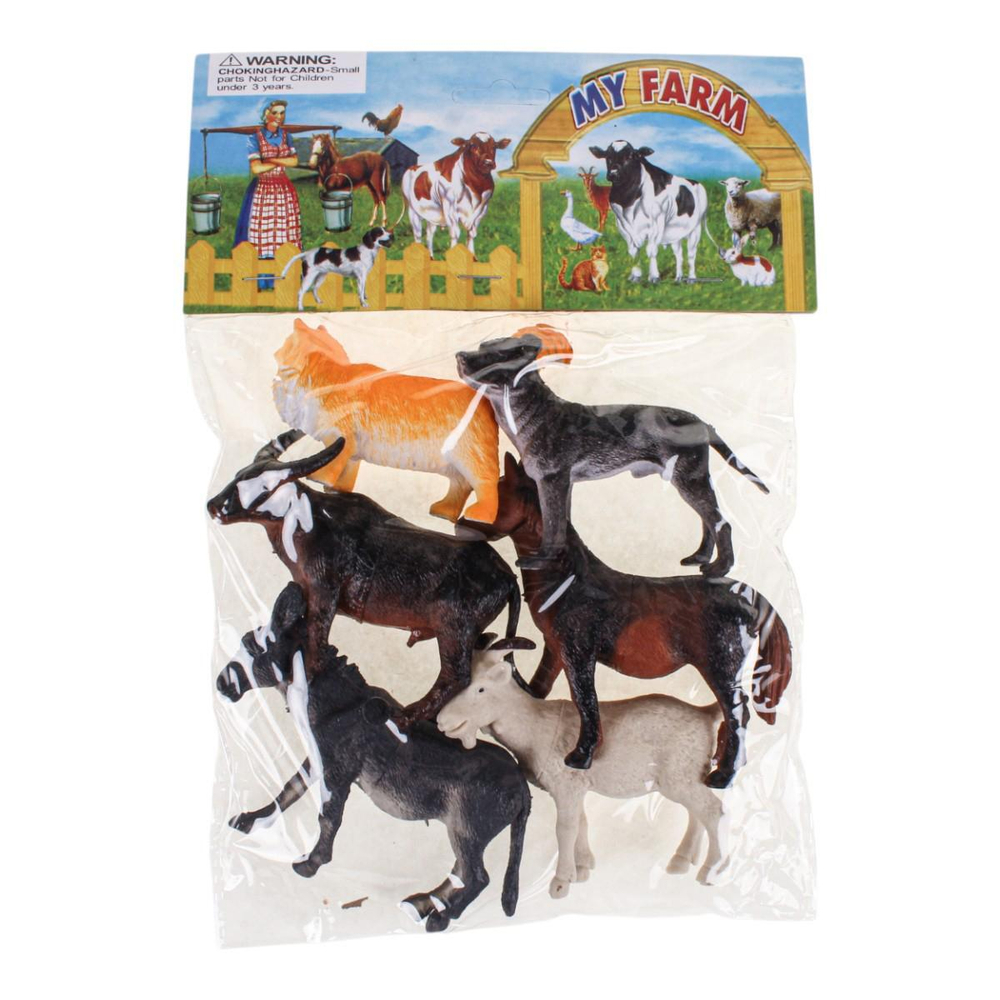 Набор домашних животных 6шт, пакет DN618-10
