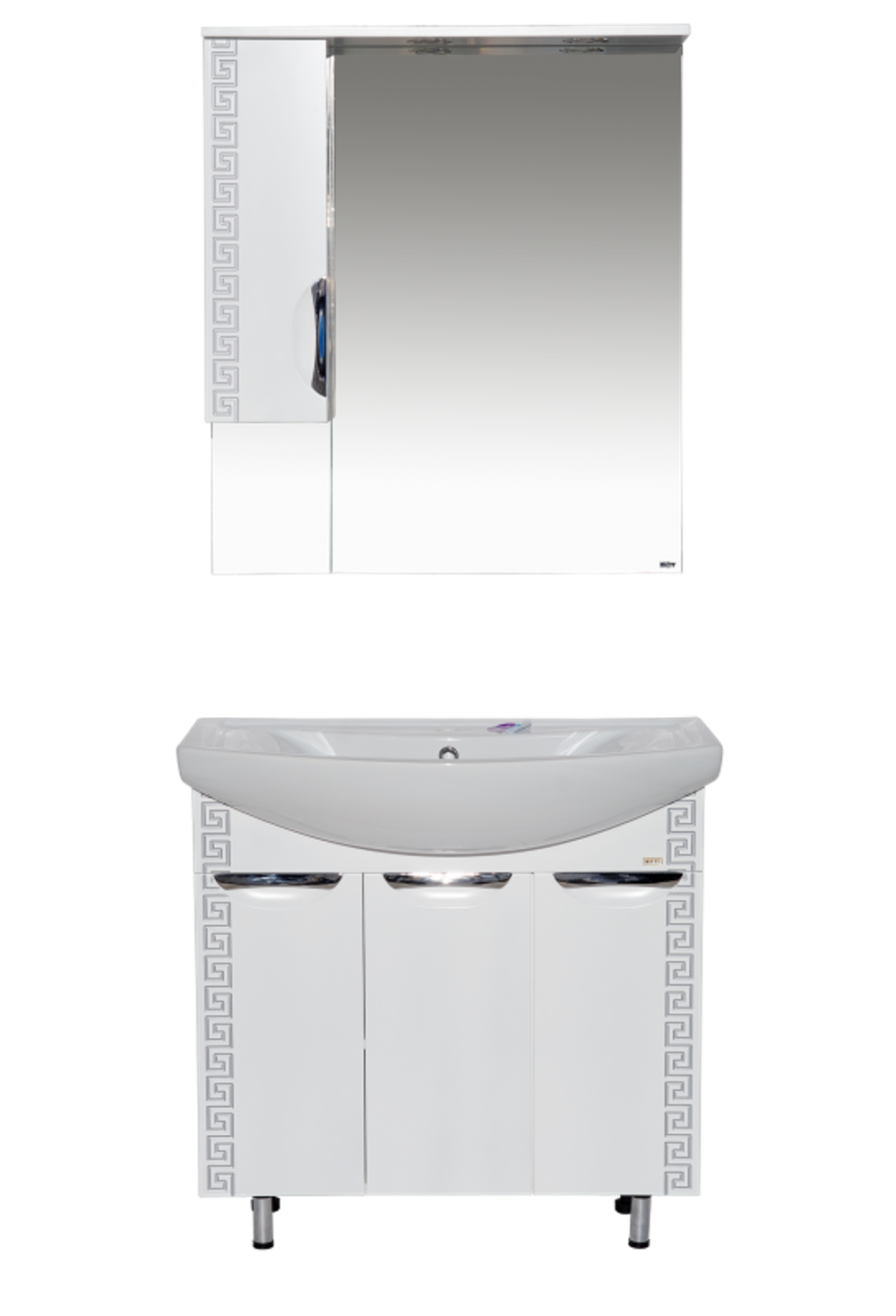 Зеркало-шкаф MISTY Престиж - 80 лев. белое