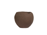 Кашпо TREEZ Effectory - Organic - Сфера - Шоколад