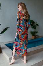 Длинная пляжная туника Barbara (Размер: S) (Цвет: разноцветный)