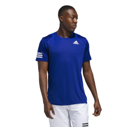 Мужское теннисное поло adidas Club 3 Stripes T-Shirt Men - Blue