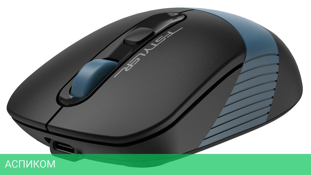 Мышь A4Tech Fstyler FB10C черный/синий