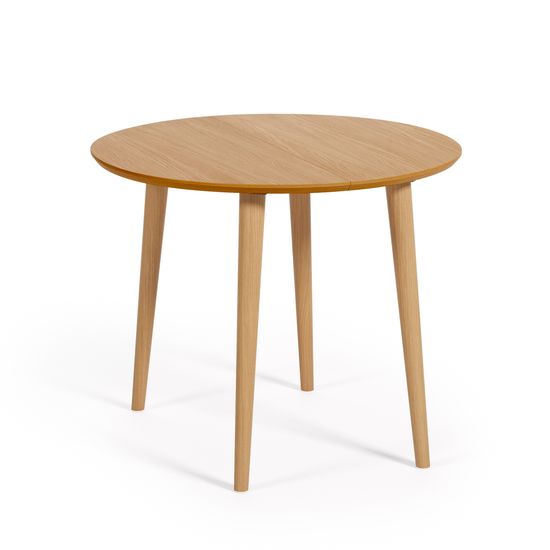 Oqui Раздвижной стол из шпона дуба и массива дерева 90 (170) x 90 см La Forma Испания 