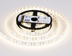 Светодиодная лента двухрядная GS3602 2835 204Led/ 20W m/ 24V IP20 4500K/ 5000*14*1.2mm/ кратность резки 72mm (2 конт.)