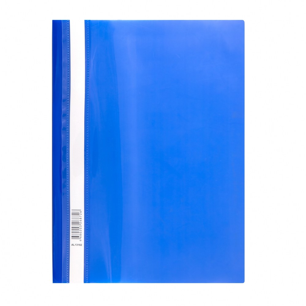 Папка-скоросшиватель пластиковая Alingar, A4, синий, 160 мкм, пакет европодвес