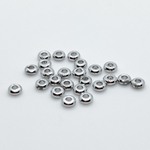 Бусина, цвет серебро (родий), размер 4*1,3 мм, цена за 10 шт