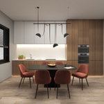 DK5660-BK Cветильник для трека-ремня Belty Smart, серия Flow со светодиодом, D220*H117мм, 48V DC, 24W, RA90, 120°, 3000-5700K, IP20, черный, алюминий