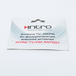 Автоантенна Радио AM/MF +TV врезная Активная Intro ANT001