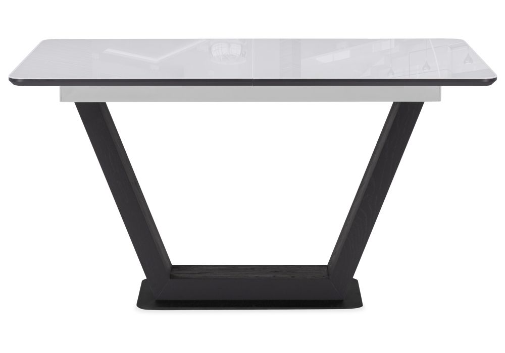 Стол на тумбе Иматра 140(180)х80х75 ультра белый / черный