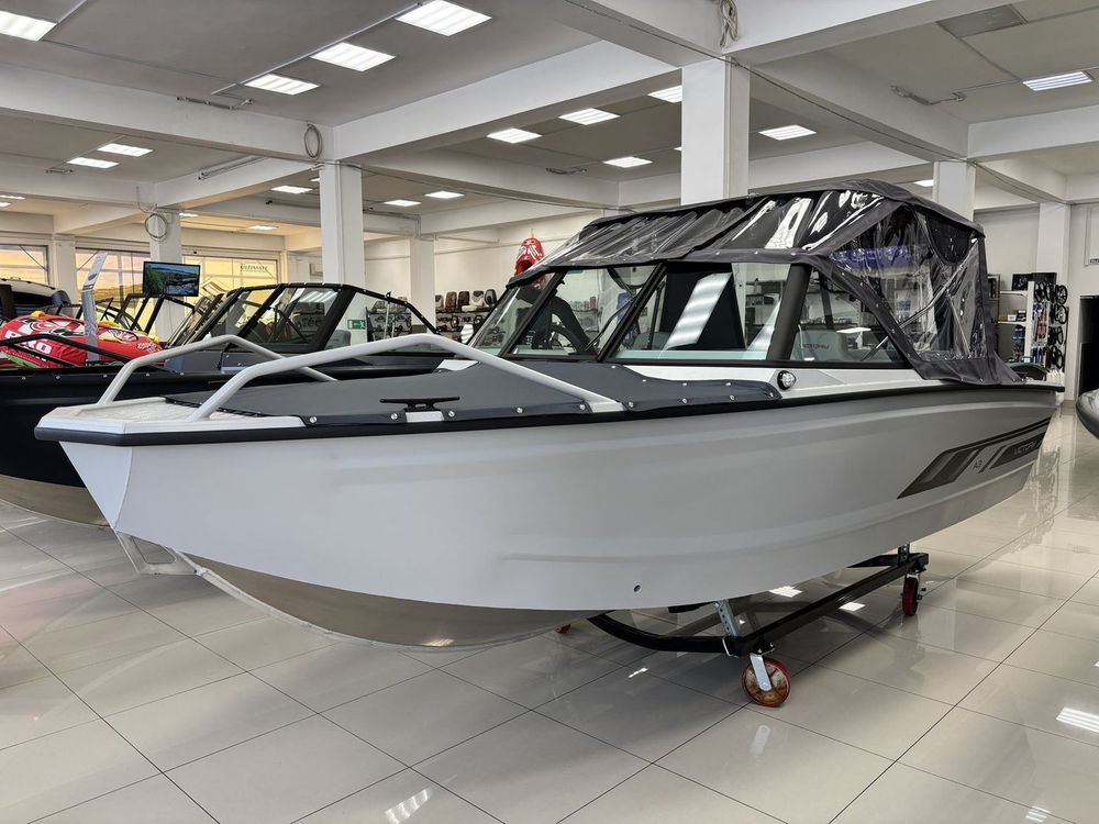 Моторная лодка, Viсtory A3, светло-серый с Suzuki DF50ATL