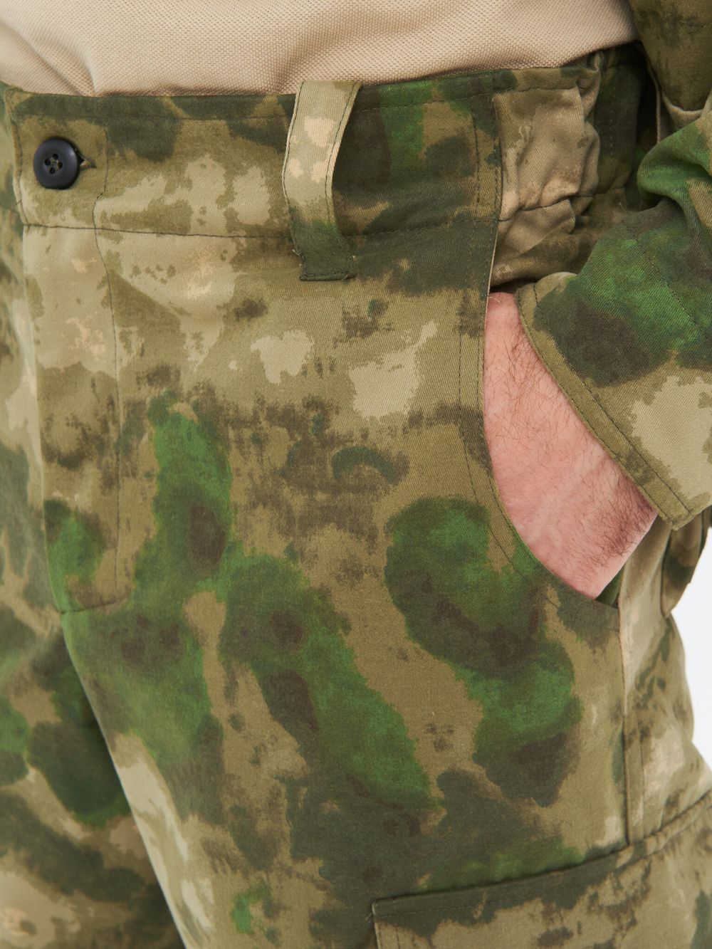 Костюм летний Крафт ткань Смесовая цвет Малахит