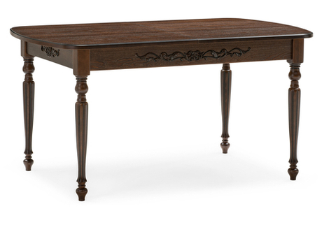 Стол деревянный Woodville Бевье орех темный, орех