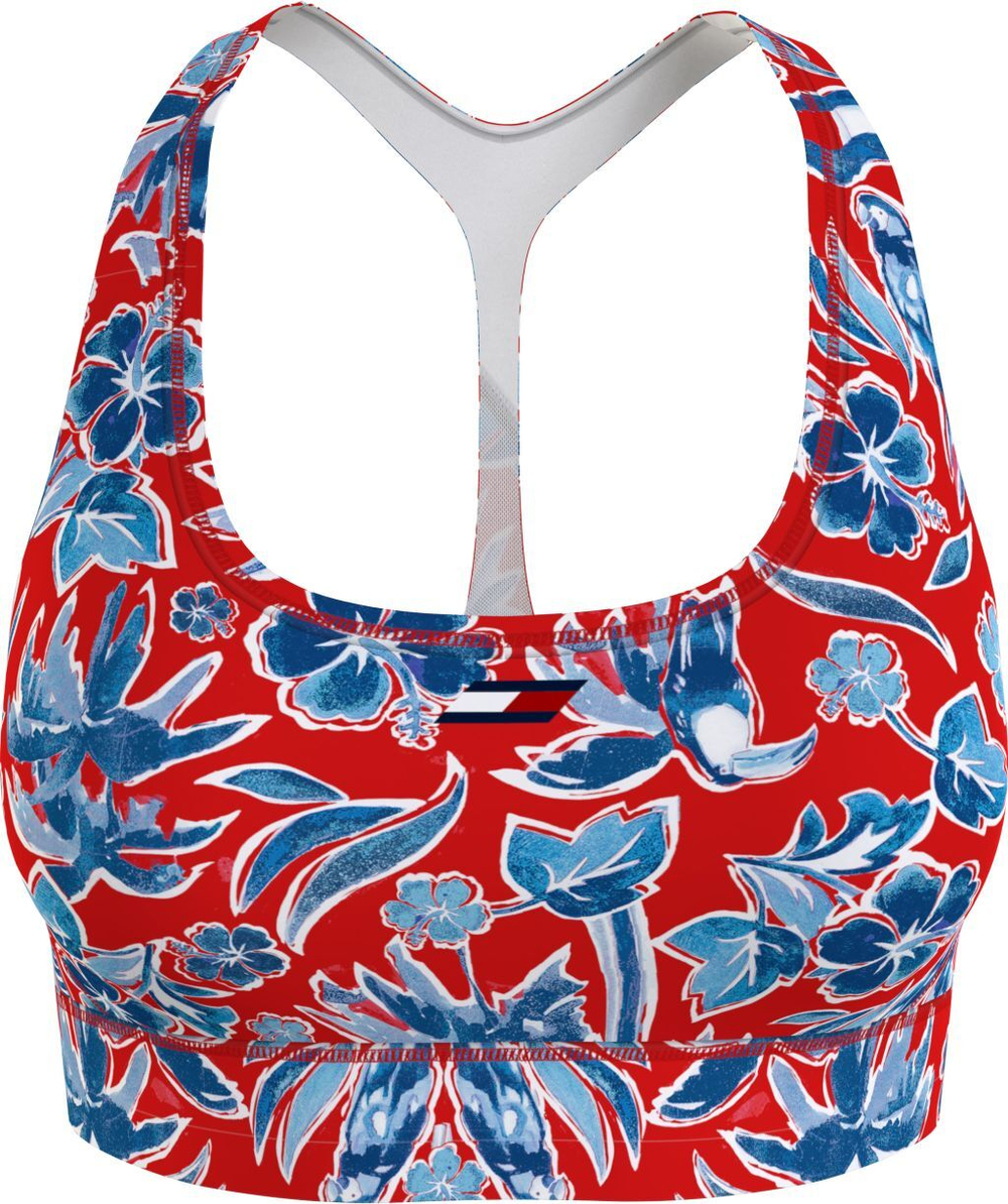 ТОП теннисный Tommy Hilfiger Mid Intensity Floral AOP Bra - island print