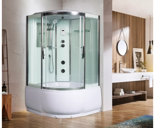 Душевая кабина WeltWasser (ВельтВассер) Emmer 12055, с высоким поддоном, 120x120x217