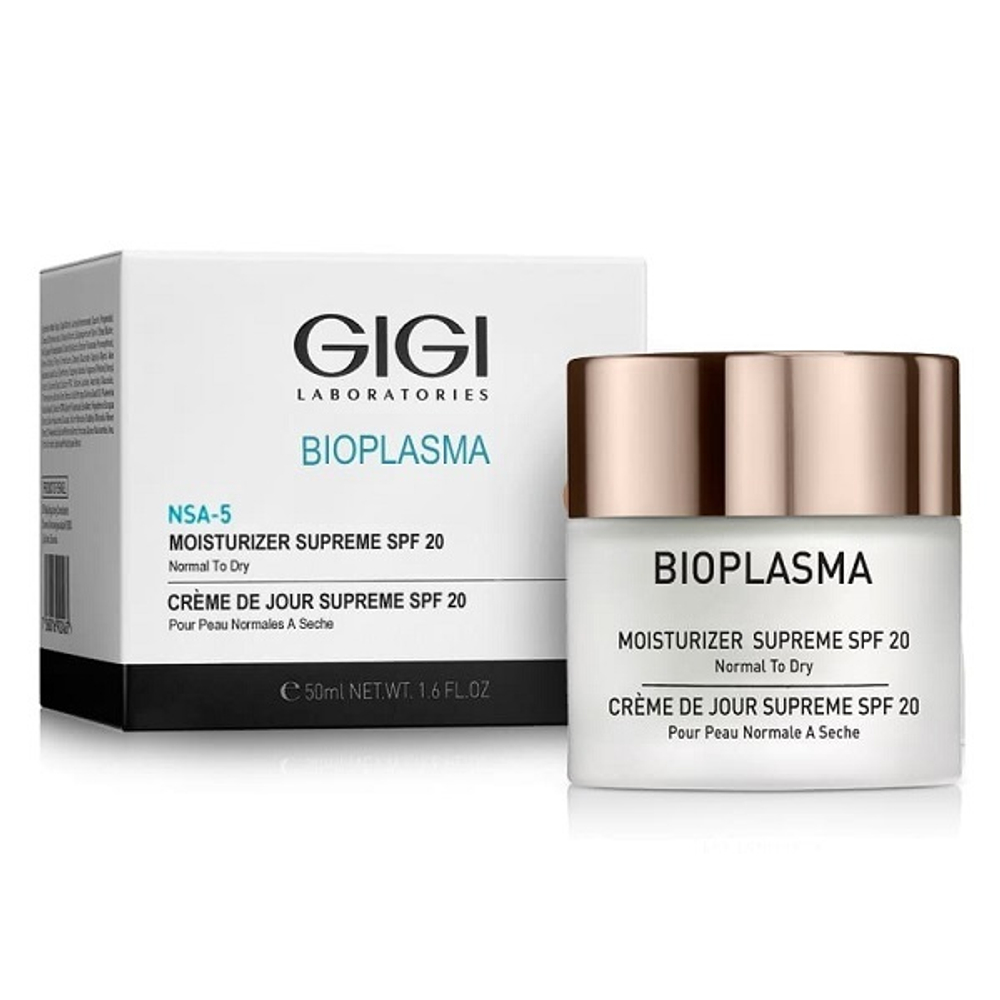 Крем увлажняющий для нормальной и сухой кожи SPF20 GiGi Bioplasma Moisturizer Cream Supreme 50мл