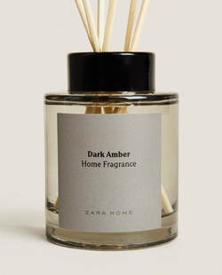 Zara Home DARK AMBER REED DIFFUSERS — ароматический диффузор с тростниковыми палочками, Темный Янтарь, 100 мл
