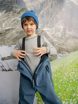 Комбинезон из софтшелла "Темно-синий"