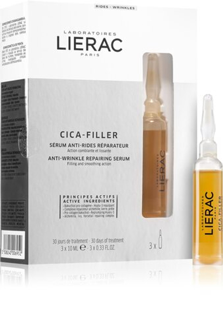 Lierac Cica-Filler - Интенсивная обновляющая сыворотка против морщин /   3x10  ml  / GTIN 3508240006952