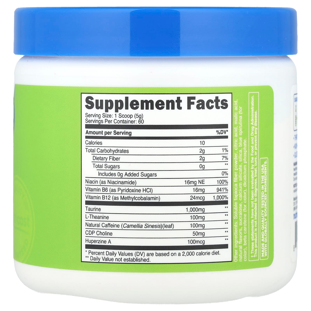 Nutricost, Energy, Clean Energy, порошок, зеленое яблоко, 306 г (10,9 унции)