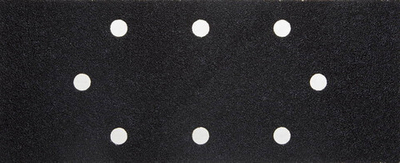 Лист шлиф. универсал. URAGAN ″Оптимален для твердых пород дерева″ 8 отверстий по линии, для ПШМ, P60, 93х230мм, 50шт