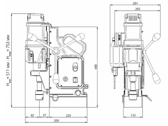Станок на магнитном основании Вектор МС-8+