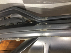 Юбка заднего бампера Audi Q3 (F3) 18-нв Б/У Оригинал 83A807568B