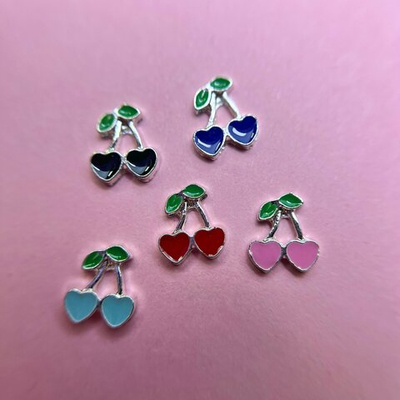 Zoo nail Фигурки объемные для дизайна Вишенки металл, 1850, 5шт