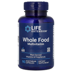 Life Extension, мультивитамины из цельных продуктов, 90 вегетарианских капсул