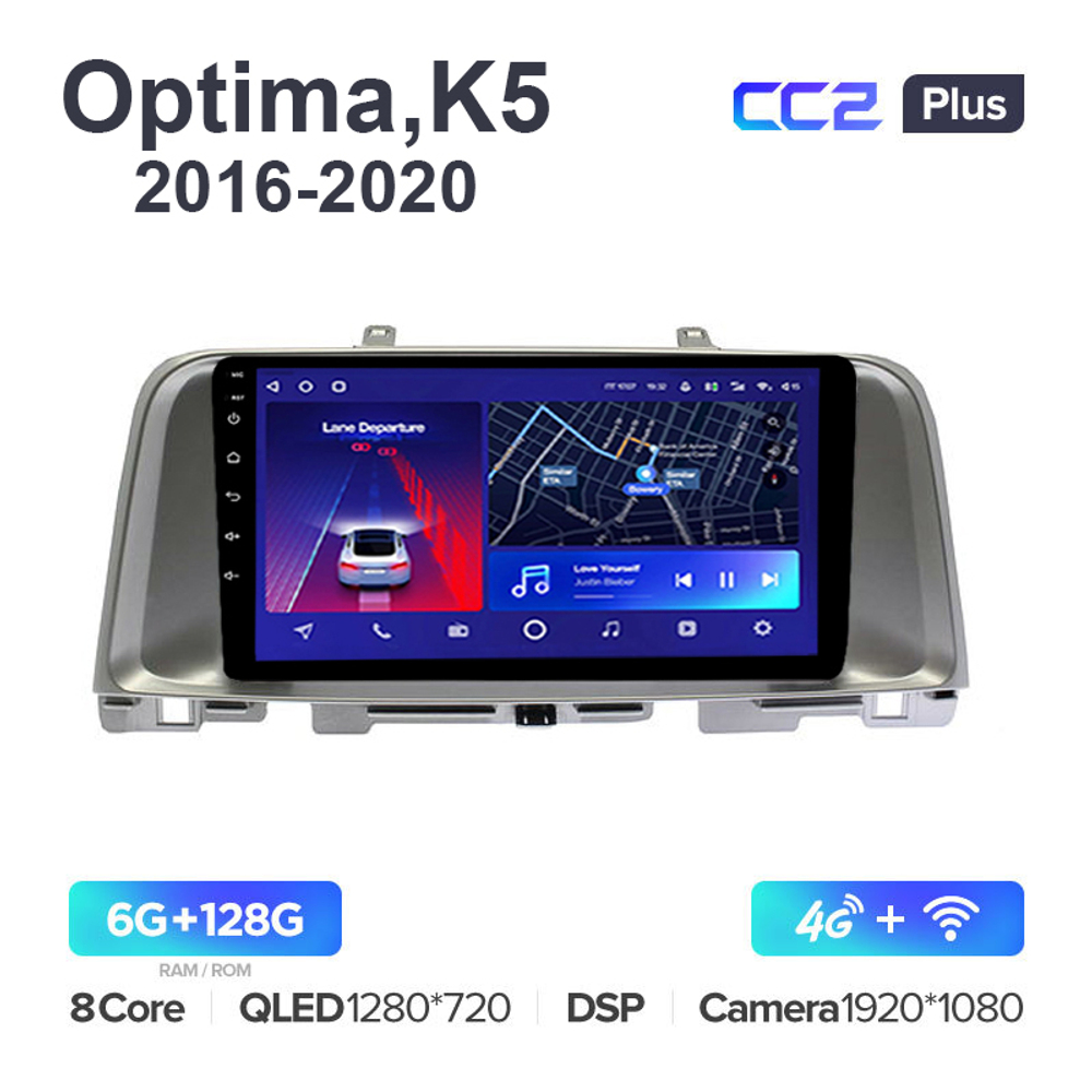 Teyes CC2 Plus 9"для Kia Optima, K5 2016-2020