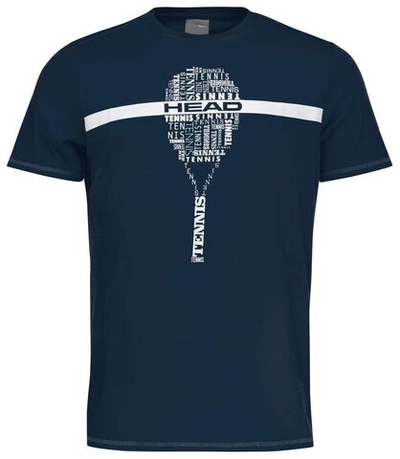 Футболка для мальчика теннисная Head TYPO JR - dark blue