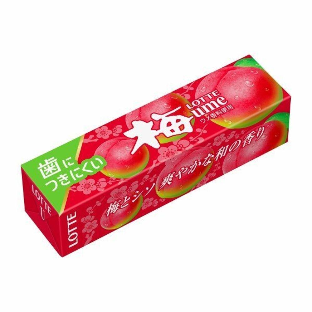 Жевательная резинка Lotte Ume Gum со вкусом японской сливы 9 шт 31 г