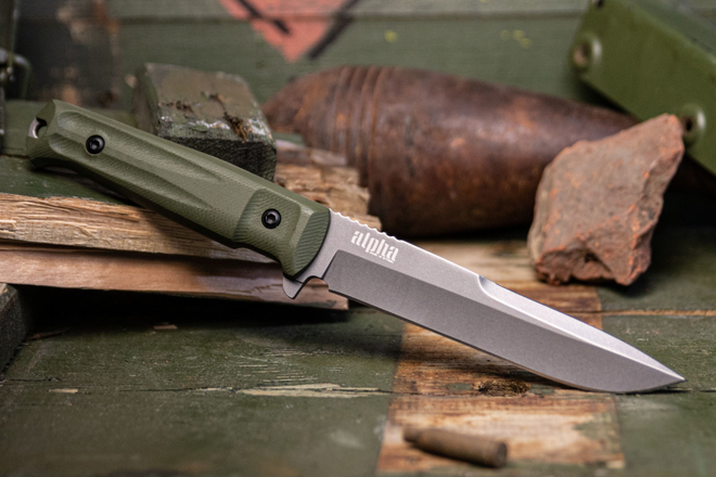 Тактический нож Alpha AUS-8 TacWash G10 Olive