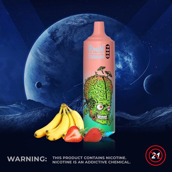 RandM Tornado 9000 - Strawberry Banana (5% nic)