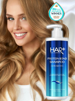 HAIR PLUS Protein Bond Shampoo восстанавливающий шампунь с протеинами шелка для укрепления сильно поврежденных, ослабленных или ломких волос