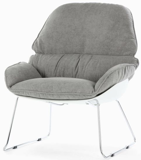 Кресло Bay цвет серый/белый