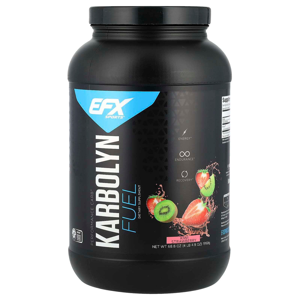 EFX Sports, Karbolyn Fuel, со вкусом киви и клубники, 1950 г (4 фунта, 4,8 унции)