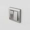 Выключатель двухклавишный проходной Werkel глянцевый никель W1122002 4690389157905