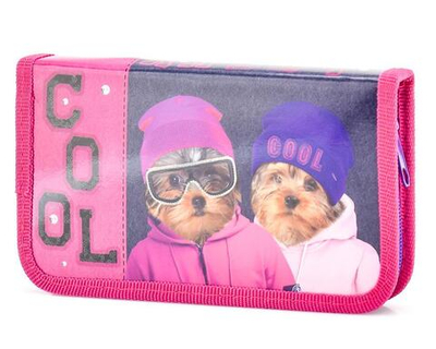 Пенал 1 отд. 190х115мм. на молнии "Happy" (Хатбер)