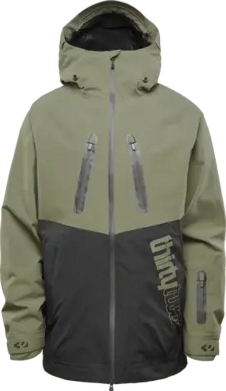 THIRTYTWO КУРТКА TM-3, ЧЕРНЫЙ/ОЛИВКОВЫЙ