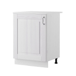 Кухонный модуль под мойку 60 см Венесуэла из массива сосны, белый воск