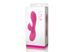 Розовый вибромассажер Lyla 6x Rabbit-Style со стимуляцией клитора - 17,8 см. (Цвет: розовый)