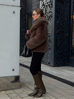 Шуба Slavic girl шоколадный