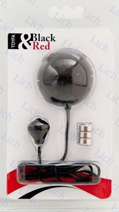 Черное водонепроницаемое круглое виброяйцо. 4,5 см.