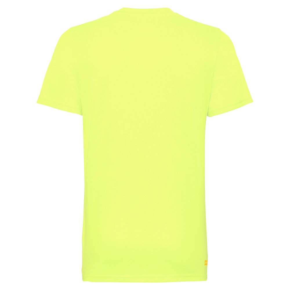 Мужское теннисное поло BIDI BADU Ted Tech T-Shirt Men - Neon Yellow, Orange